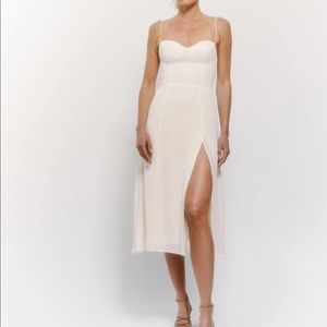 Reformation Juliette Dress in Ivory
